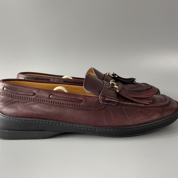 Tod's Brown Leather Tassel Loafers - Picture 3 of 12